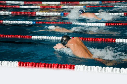 Andreas Onea bei einem Schwimmwettkampf